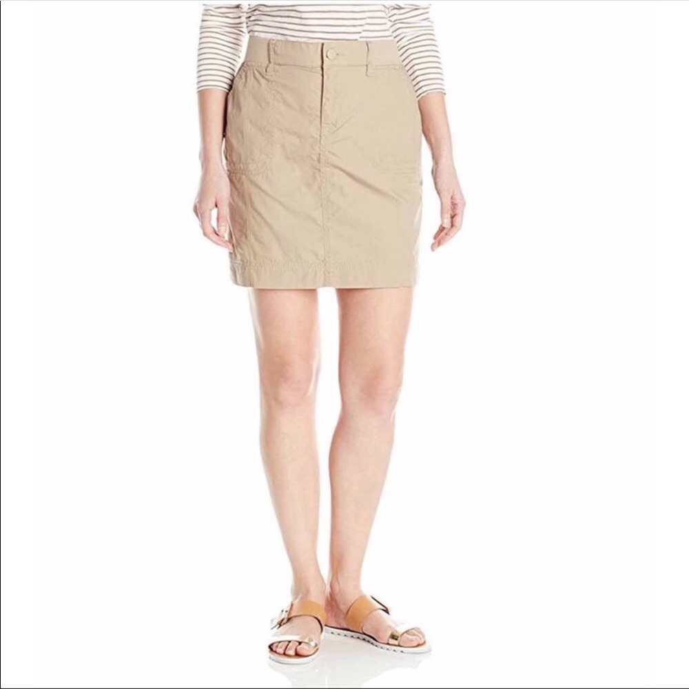 NWT Gloria Vanderbilt Pennie Poplin Skort Skirt